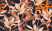 Abstract Jungle Plants wall mural - Mural Wonder