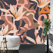 Abstract Jungle Plants wall mural - Mural Wonder