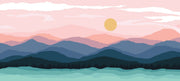 Abstract Landscape Wallpaper Mural - Mural Wonder