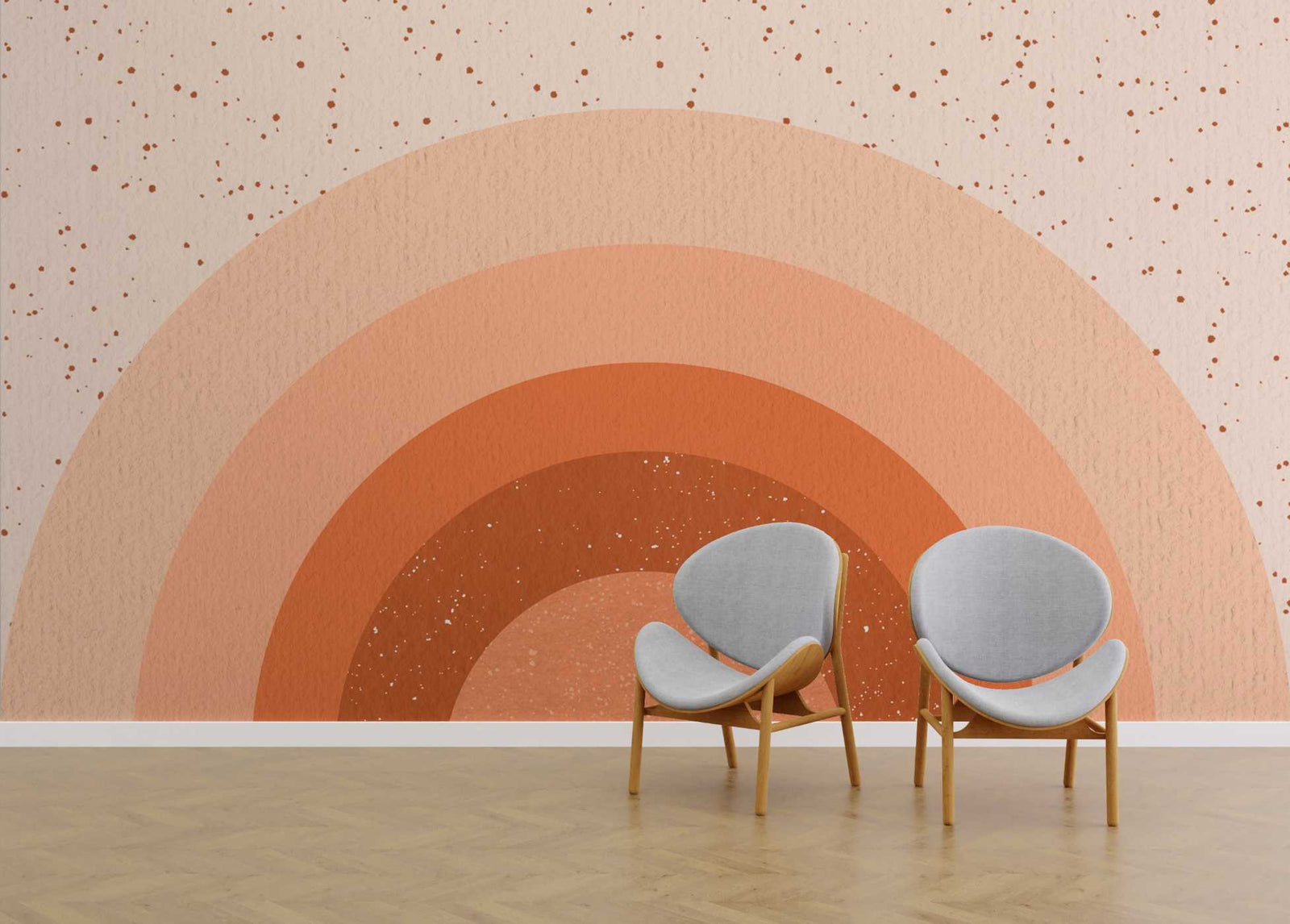 Abstract Sunset Wallpaper - Mural Wonder