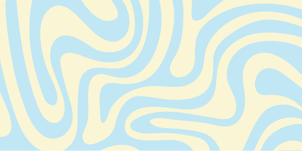 Abstract Waves Wall Mural - Mural Wonder