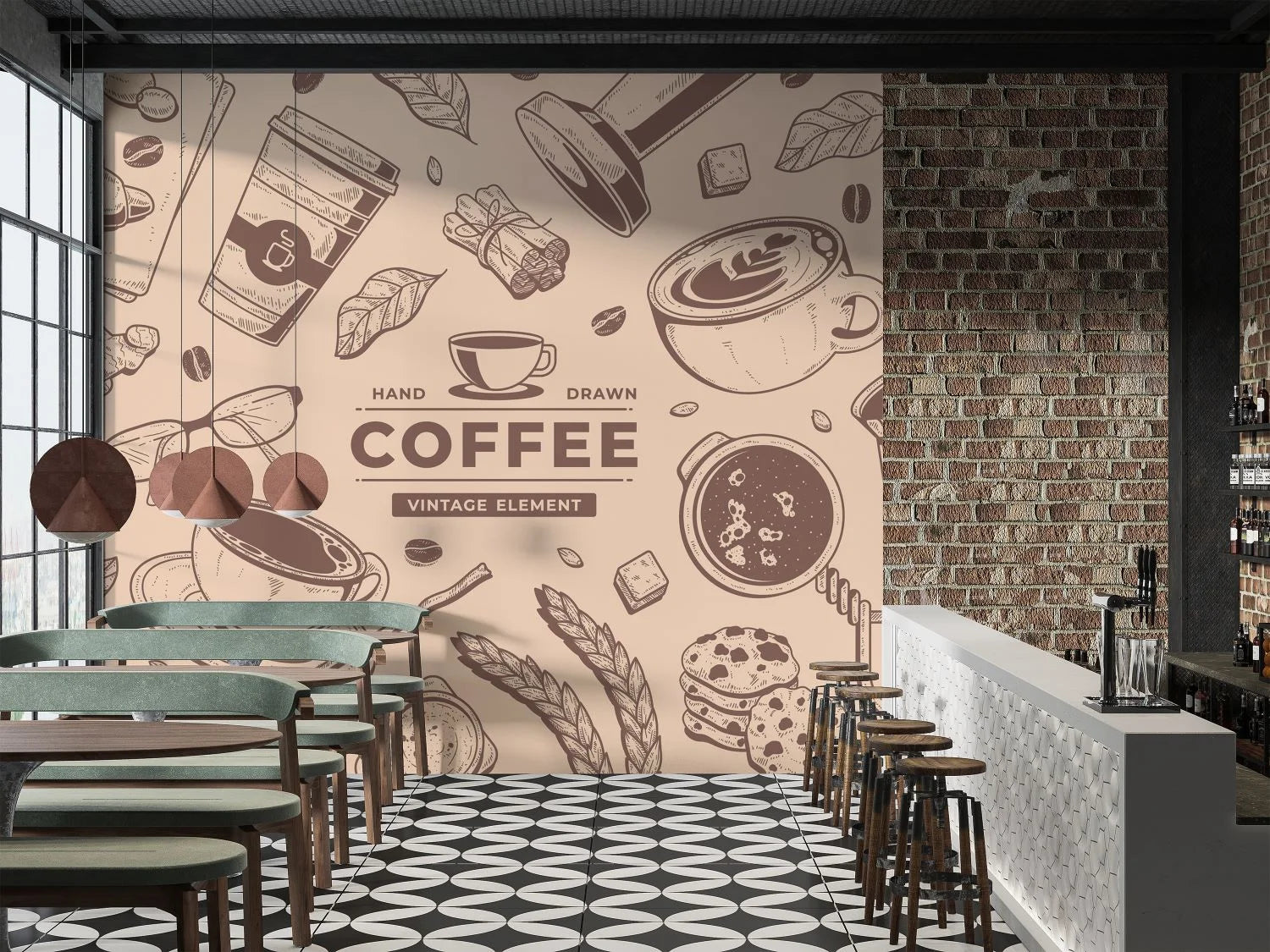 Coffee Shop Wall Mural image 0