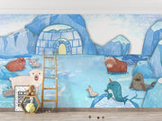 Arctic Animals Wallpaper Mural - Mural Wonder