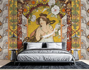 Art Nouveau Goddess Wall Mural - Mural Wonder