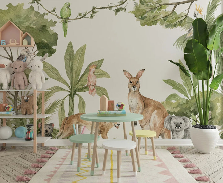 Australian Animals Wall Mural - Mural Wonder