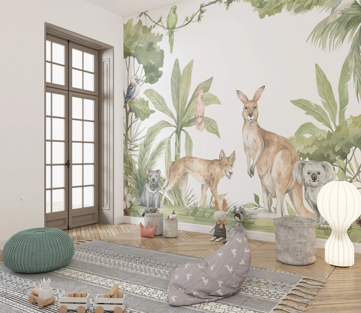 Australian Animals Wall Mural - Mural Wonder