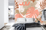 Leaves wall mural image 3