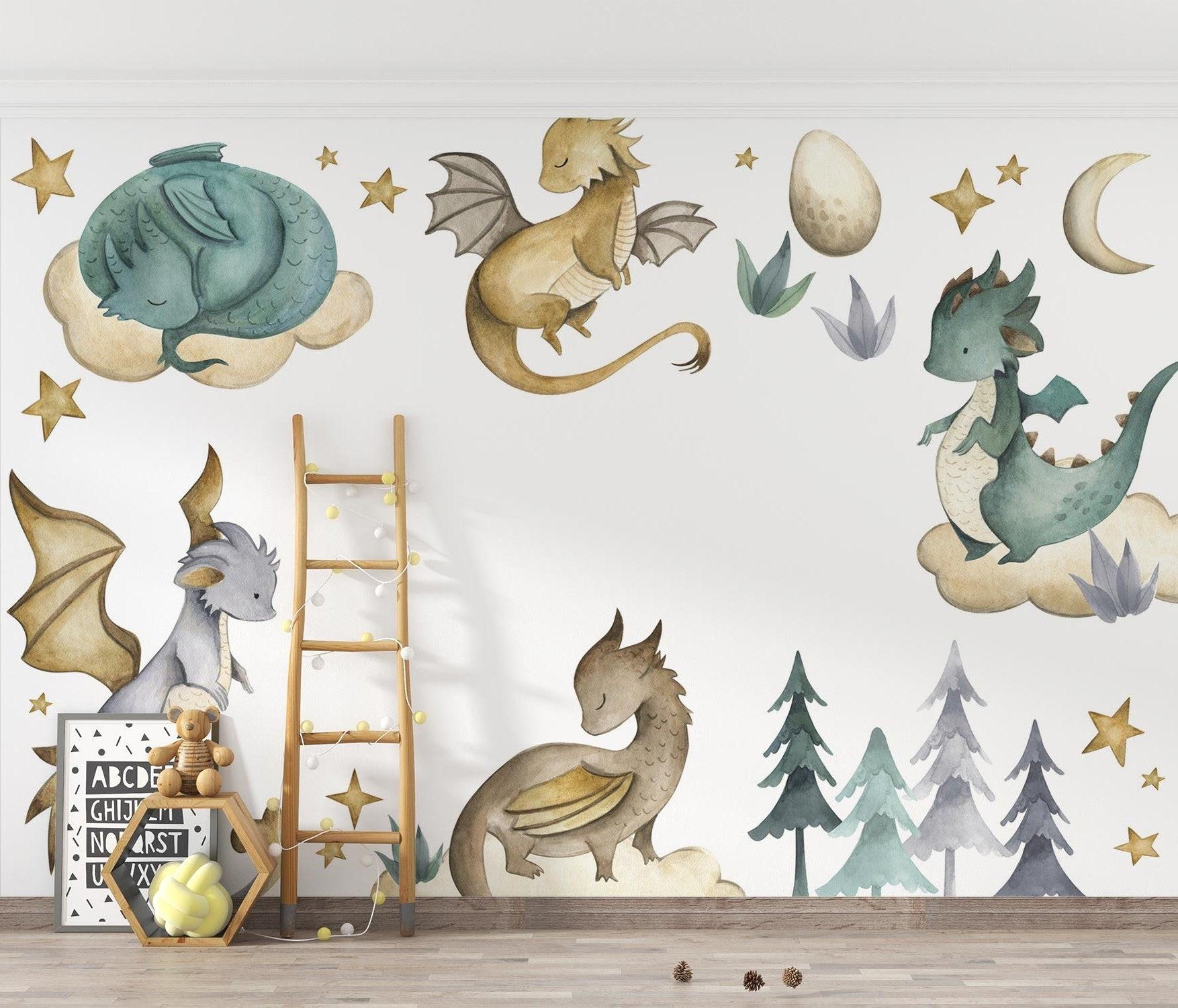 Baby Dragon Wallpaper Mural