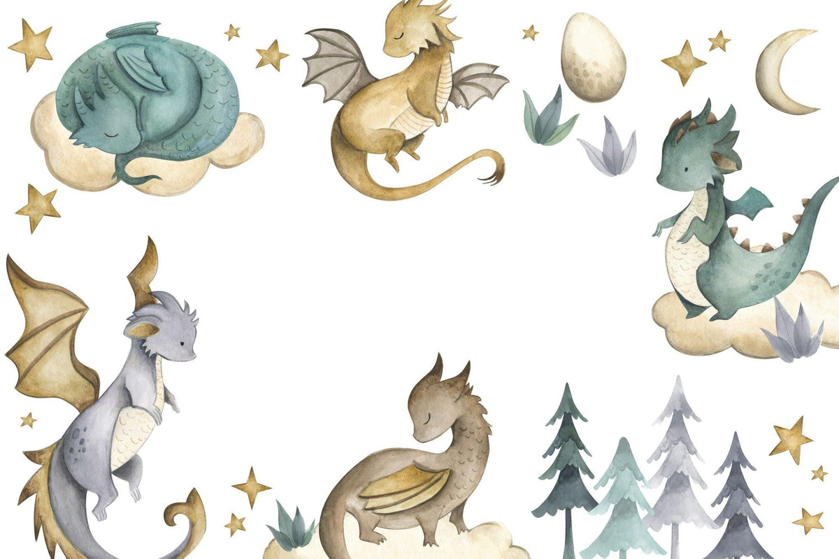 Baby Dragon Wallpaper Mural