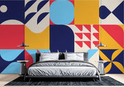 Colourful Geometric Wallpaper Mural image 0