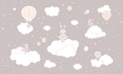 Ballerina Bunny Wall Mural - Mural Wonder