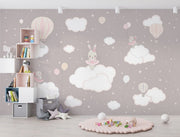 Ballerina Bunny Wall Mural - Mural Wonder