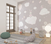 Ballerina Bunny Wall Mural - Mural Wonder
