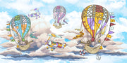 Balloon adventure wall mural - Mural Wonder