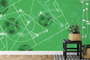 Football strategy wall mural image 2