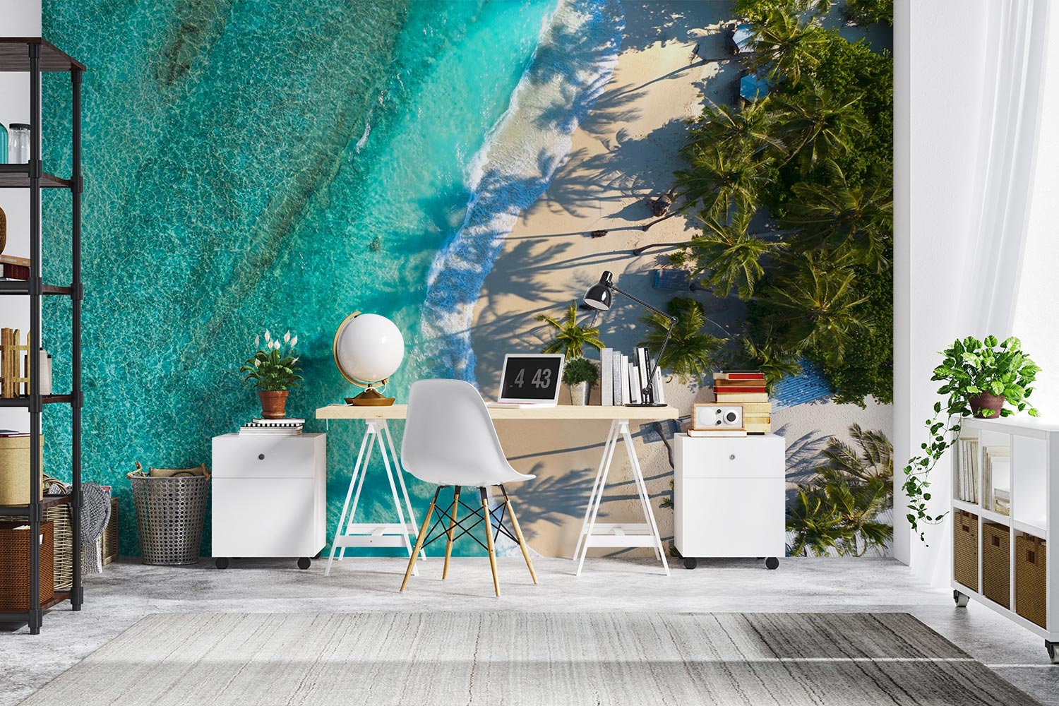 Beach View Wall Mural - Mural Wonder