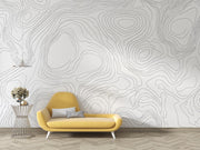 Topographic Map Mural Wallpaper image 2