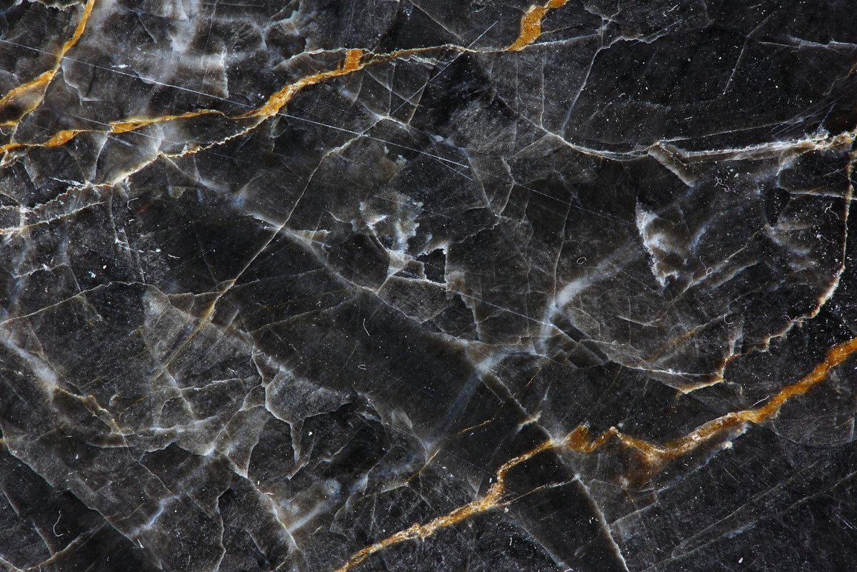 Black and gold marble wall mural - Mural Wonder