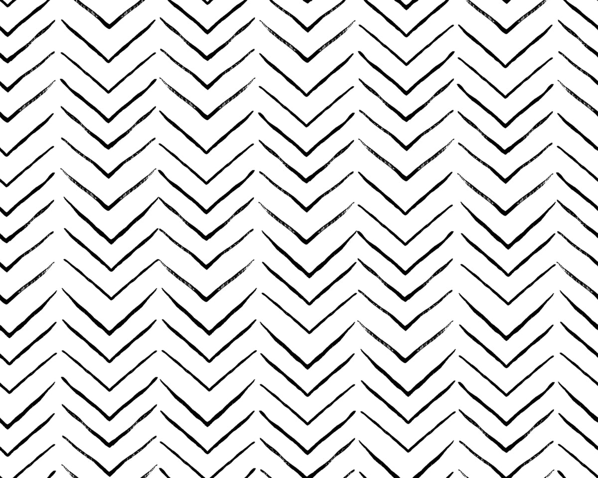 Black and White Geometric Pattern Wall Mural - Mural Wonder