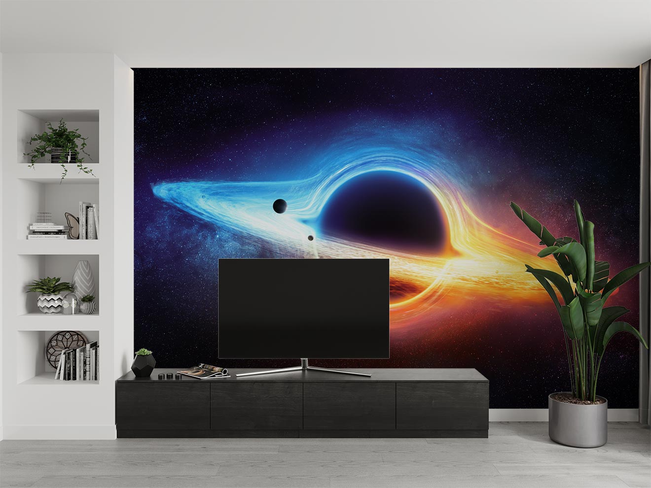 Black Hole Wallpaper Mural - Mural Wonder