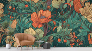 Exotic Floral Wallpaper Mural image 2