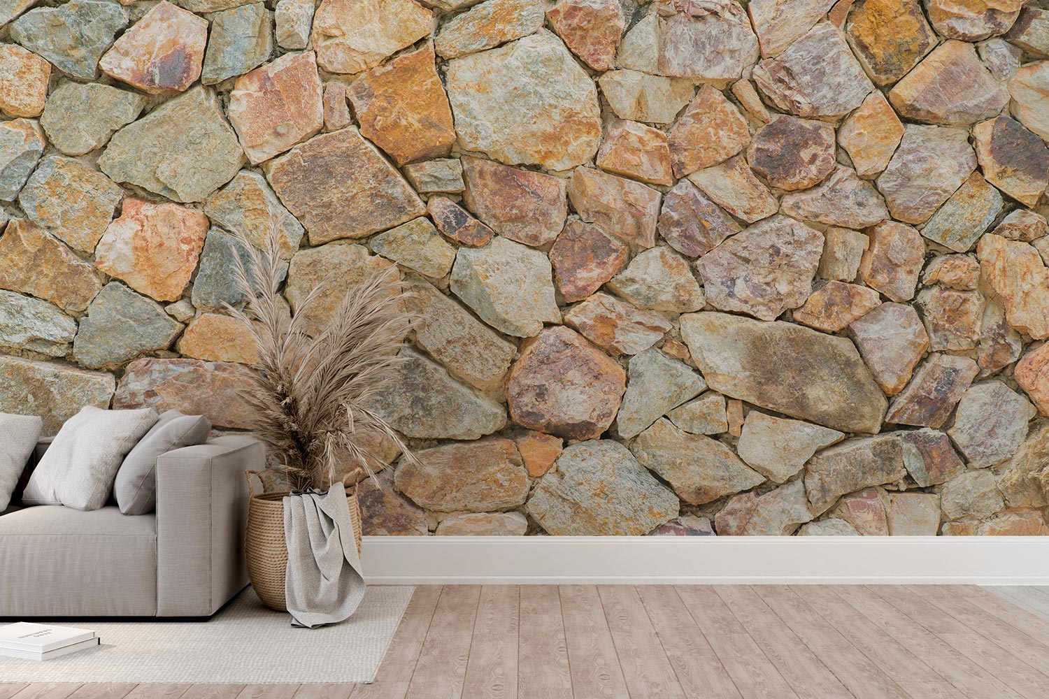 Rustic Rocks Photo Wallpaper image 0