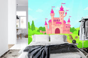 Fairy tale castle wall mural image 2