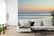 Square wall mural ombre graphic sunset image 3