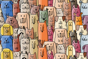 Cartoon Dogs Wall Mural image 1