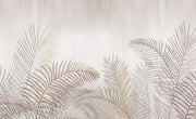 Vintage palm leaves wall mural image 1