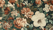 Vintage Flowers Wall Mural image 1