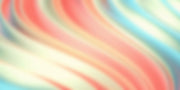 Pastel Flow abstract mural artwork with soft coral, peach, cream, mint and aqua flowing bands
