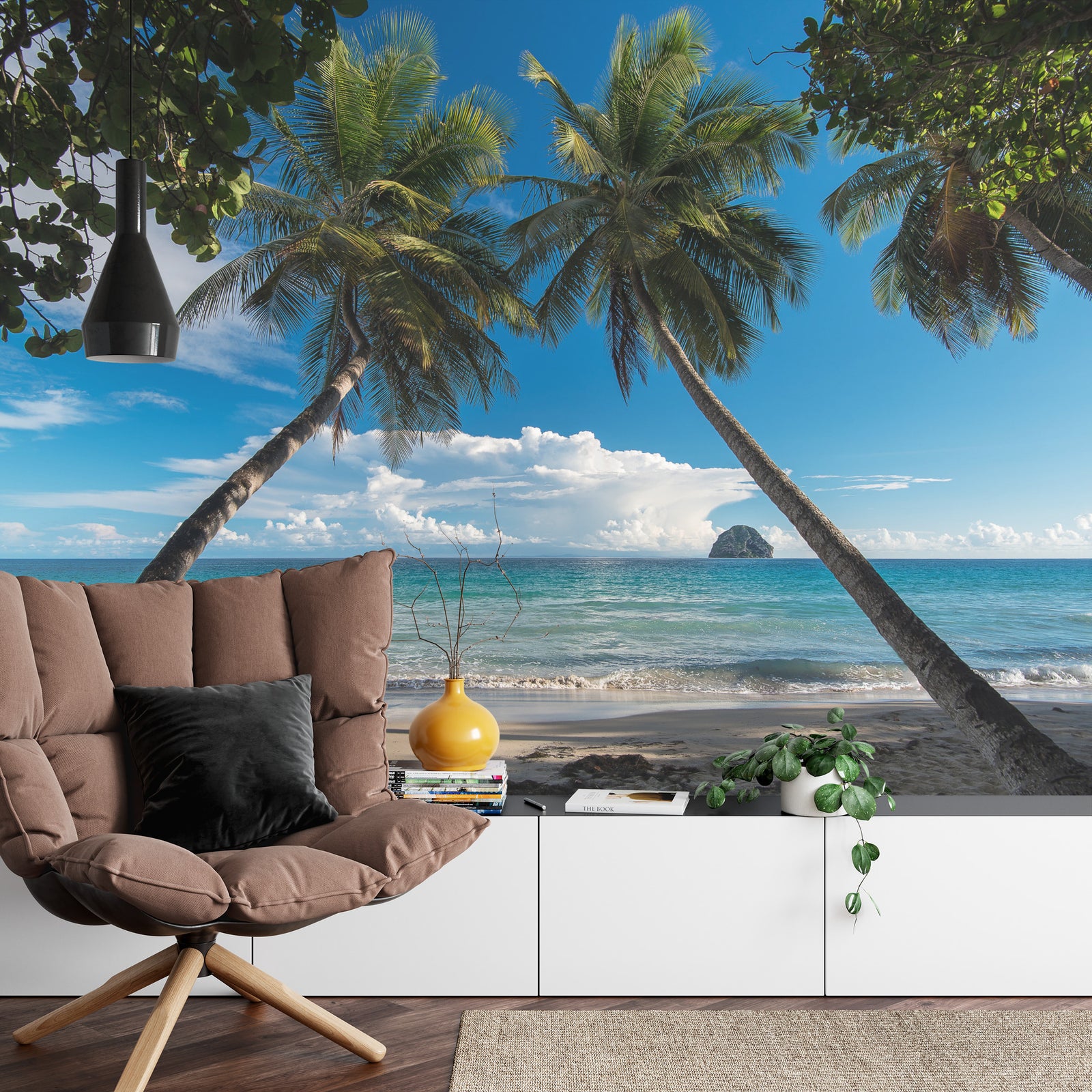 Palm trees wall mural image 0