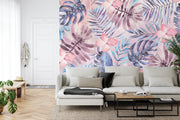 Monstera Leaves wall mural image 0