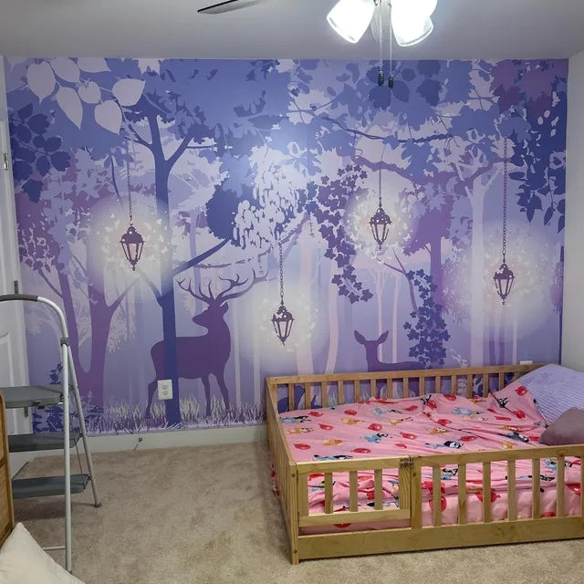 Purple Forest Wall Mural