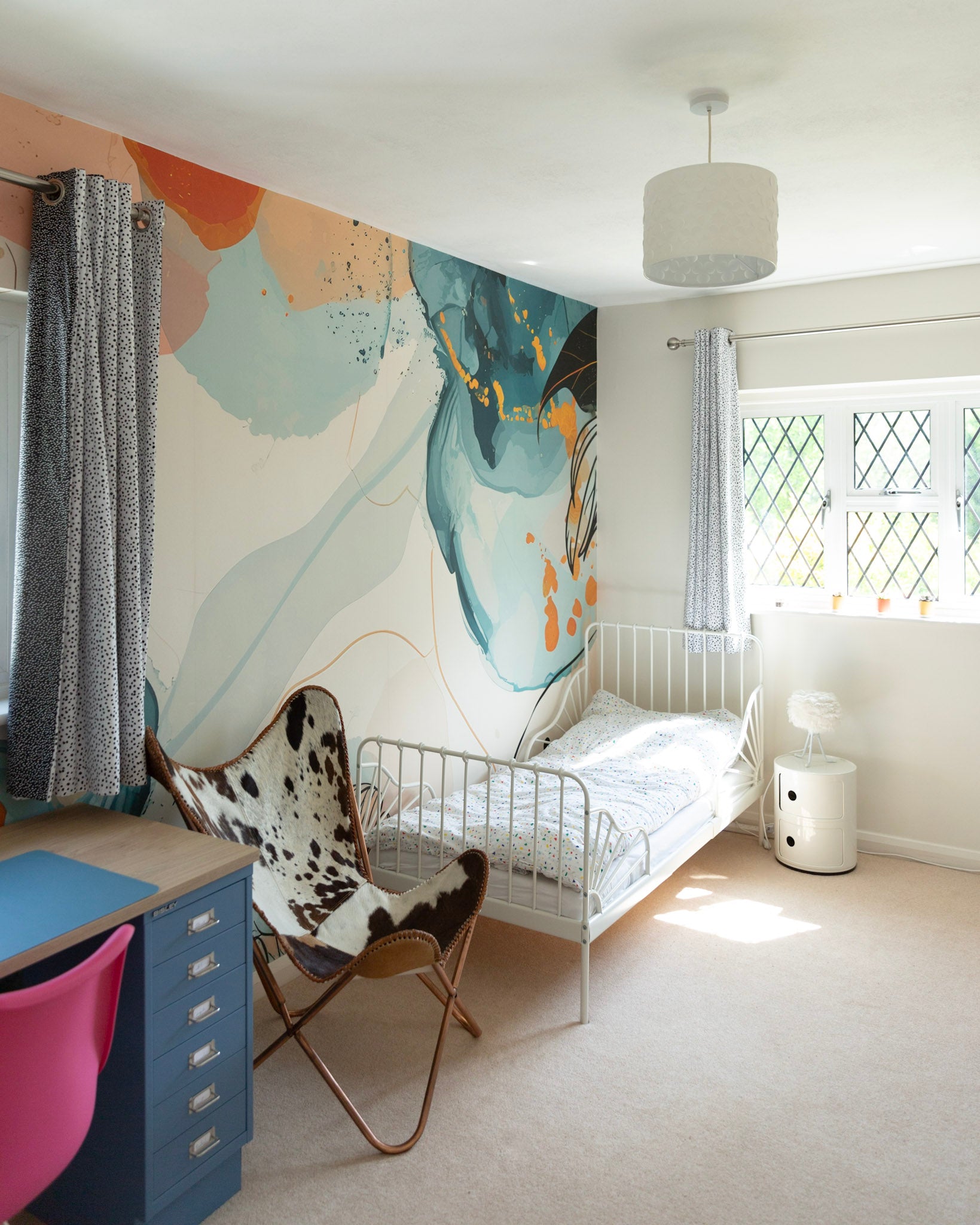 Abstract Flower Art Wall Mural