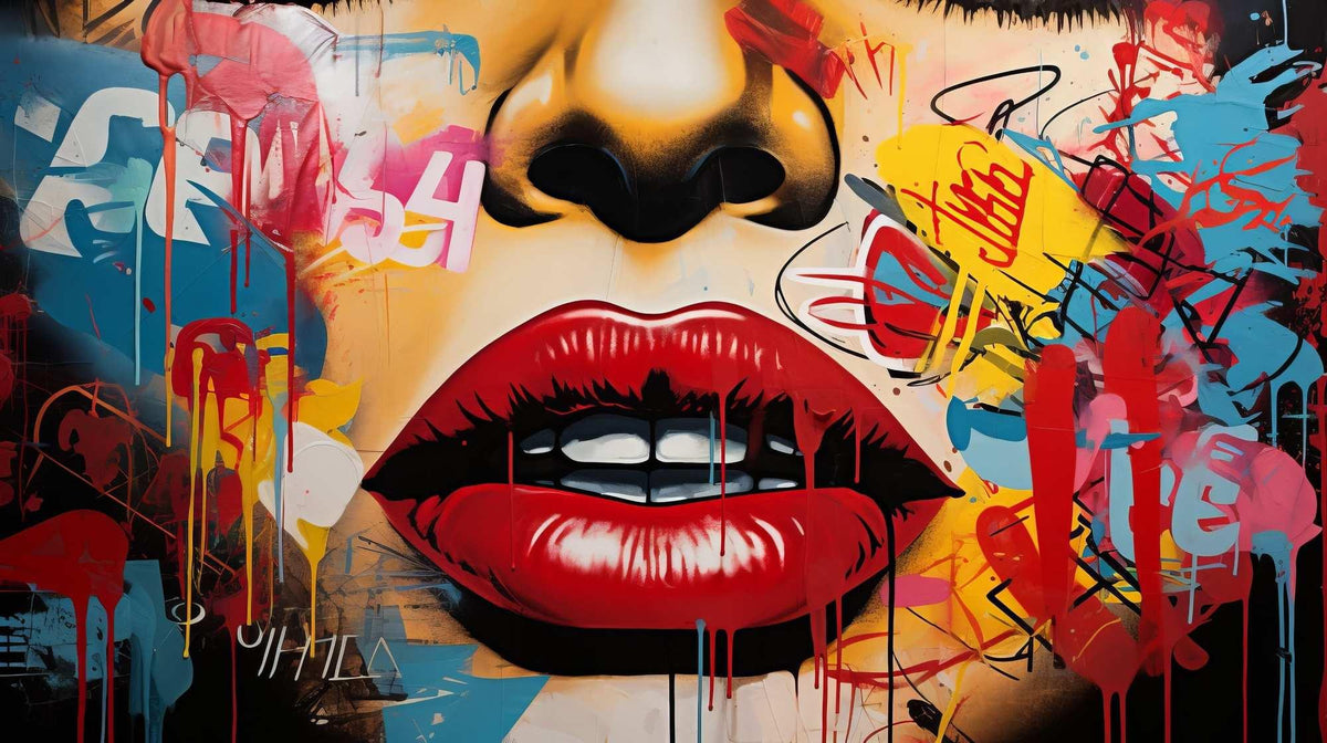 Colourful Graffiti Wallpaper Mural image 1
