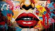 Colourful Graffiti Wallpaper Mural image 1