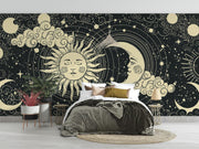 Sun And Moon Wallpaper Mural image 0