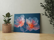 Transparent Flowers Natural Canvas image 0