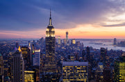 City Skyscrapers Natural Canvas image 1