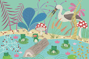 Fairy tale pond wall mural image 1