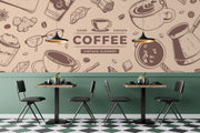 Coffee Shop Wall Mural