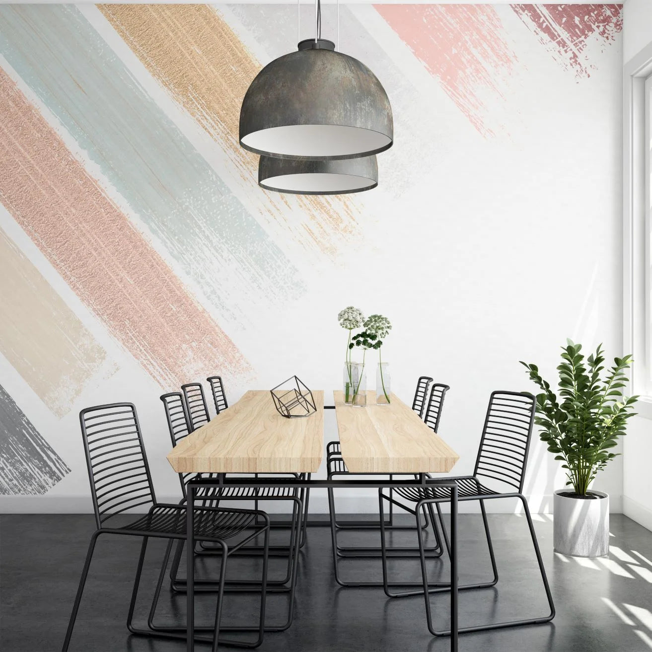 Brush Strokes Wall Mural image 0