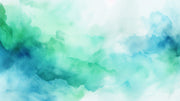 Washed Green And Blue Wallpaper Mural image 1
