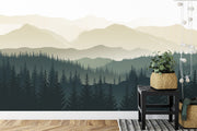 Mountains wall mural image 0