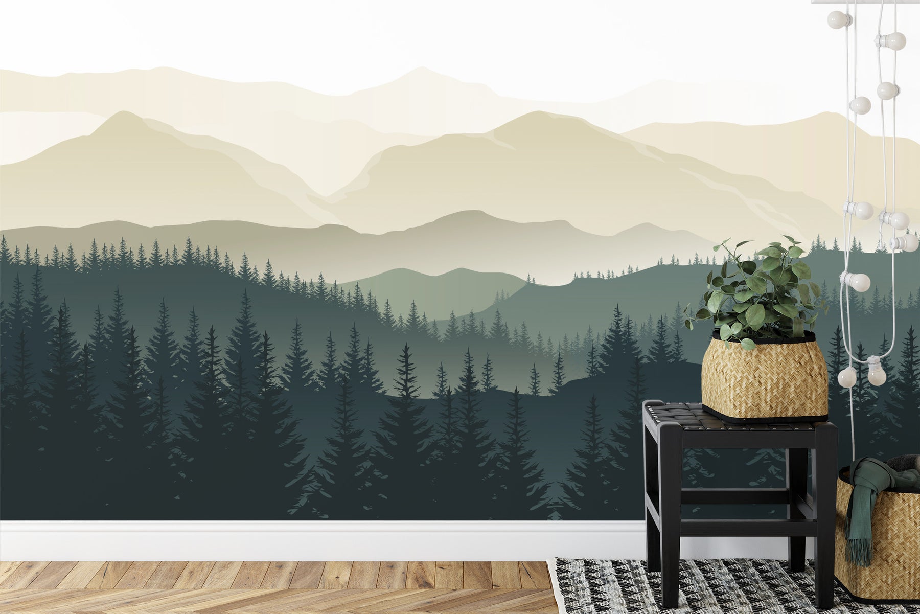 Mountains wall mural image 0