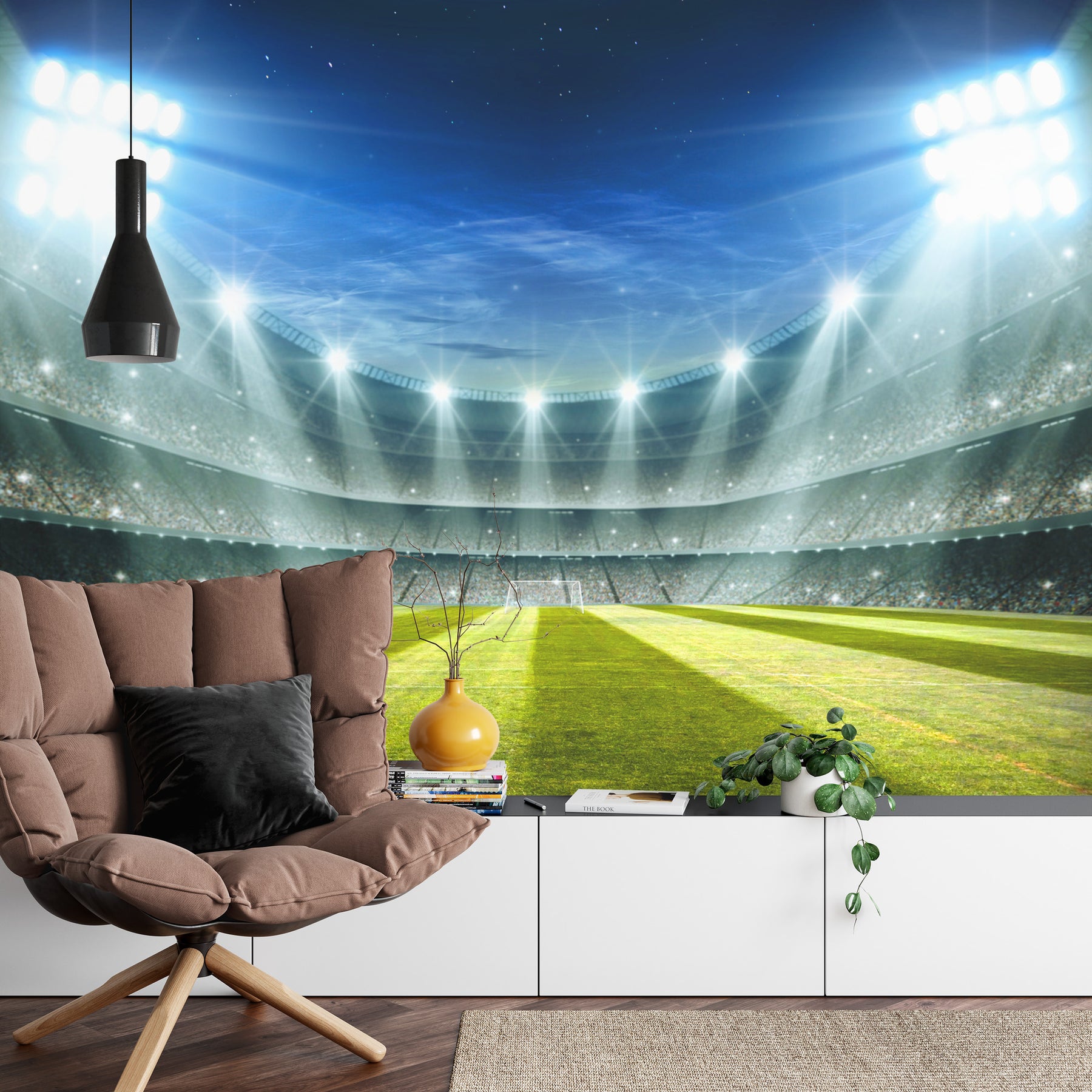 Football Stadium Wallpaper Mural image 0
