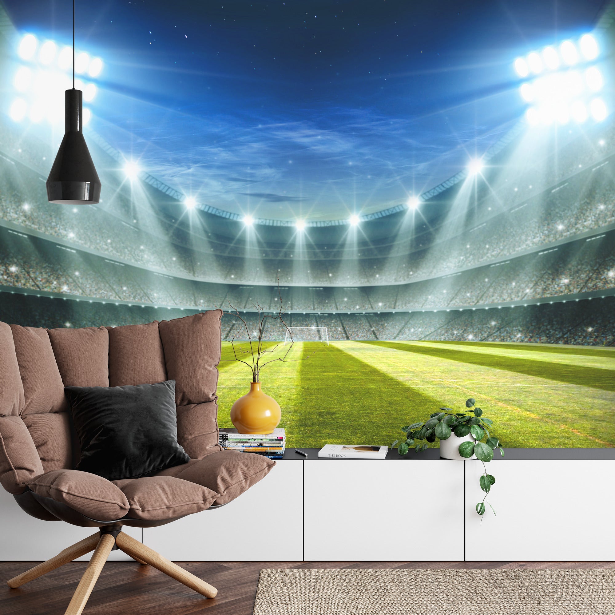 Football Stadium Wallpaper Mural image 0