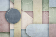 Concrete Geometric Wallpaper Mural image 1